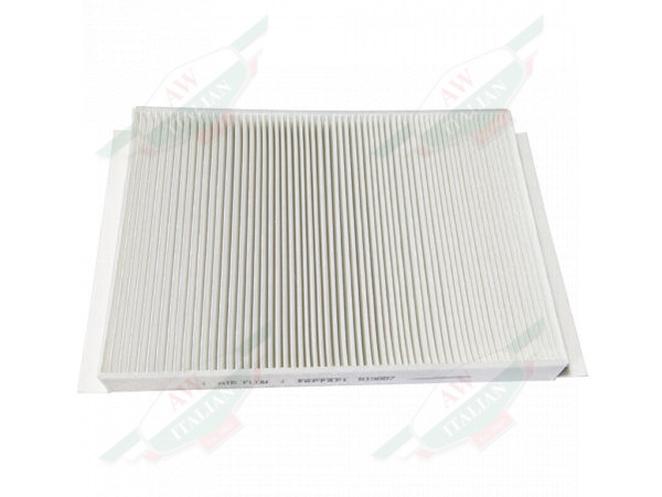 square white pleated paper filter