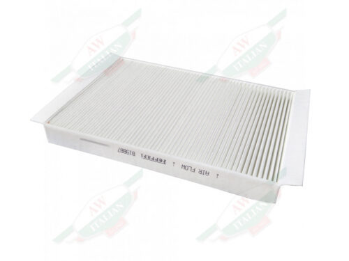 square white pleated paper filter