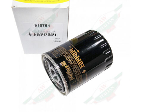 black and gold oil filter with white box