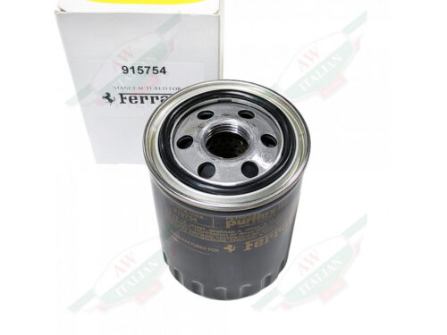black and gold oil filter with white box