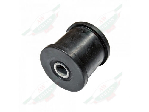 black rubber cylinder bushing with hole in middle