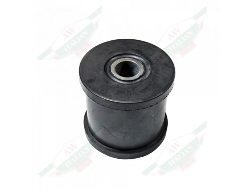 black rubber cylinder bushing with hole in middle