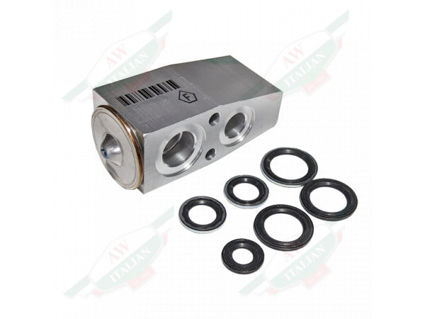 silver metal block with 6 rings