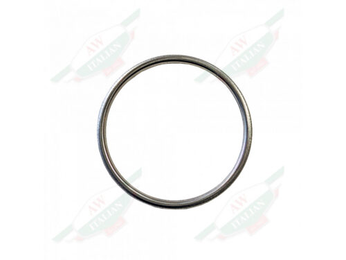 silver metal circle ring on white background