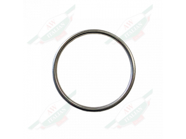 silver metal circle ring on white background