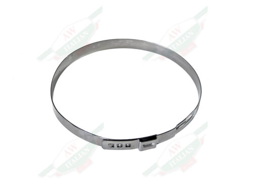 grey metal round clamp