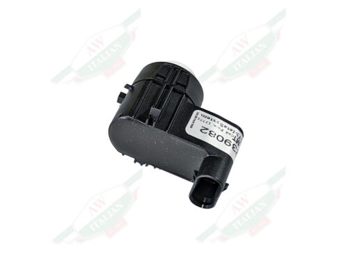 black plastic sensor with white sticker