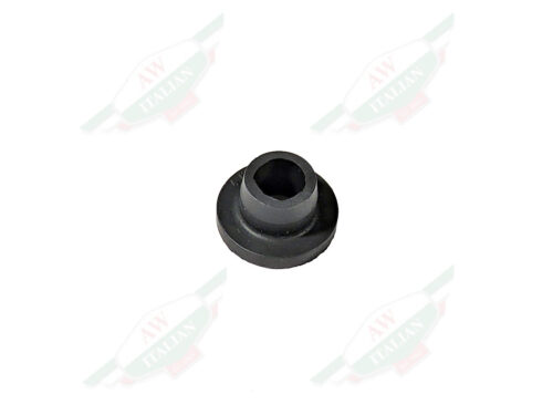 black rubber bushing on white background