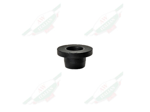 black rubber bushing on white background