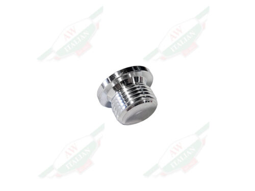 silver metal threaded plug with hex