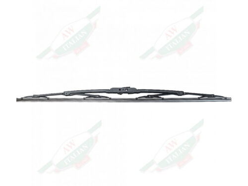 black windshield wiper blade on white background