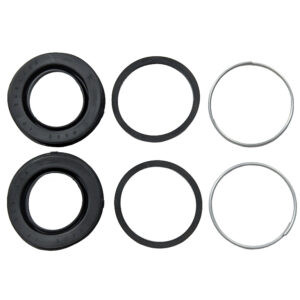 black and grey circles on white background