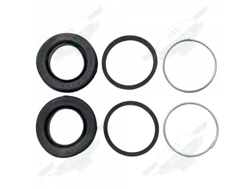 black and grey circles on white background