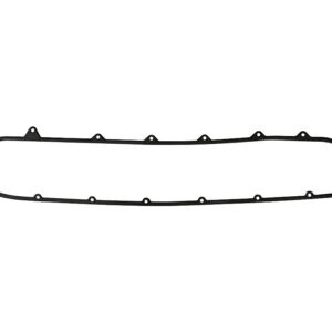 black oval gasket with bolt holes around edge