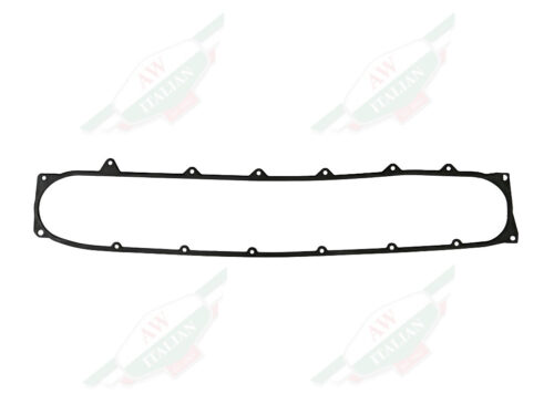 black oval gasket with bolt holes around edge