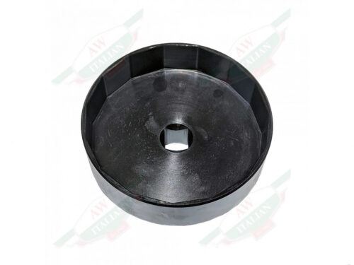 black metal circle with square hole in middle