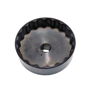 black metal circle with square hole in middle