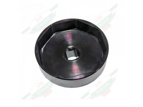 black metal circle with square hole in middle