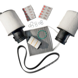 filters with belt and spark plugs