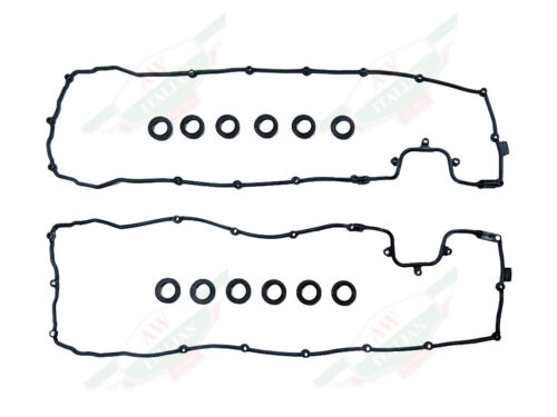 black rubber rectangle gaskets black circles