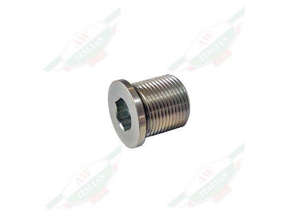 silver threaded plug