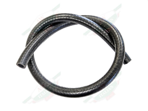 black rubber hose coiled up