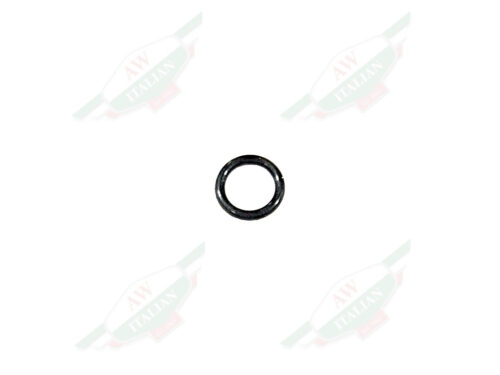black rubber circle on white background