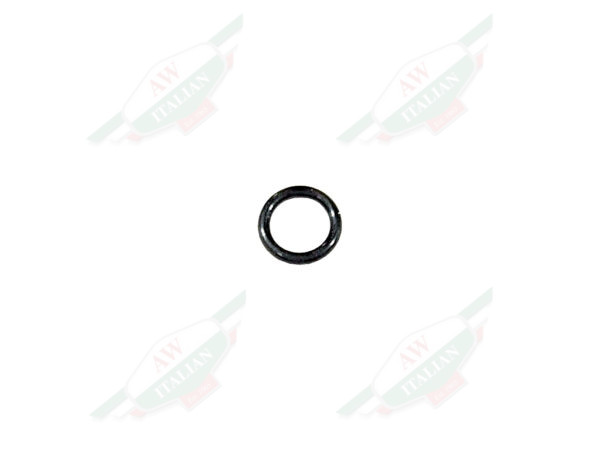 black rubber circle on white background