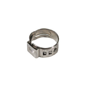 silver metal ring hose clamp