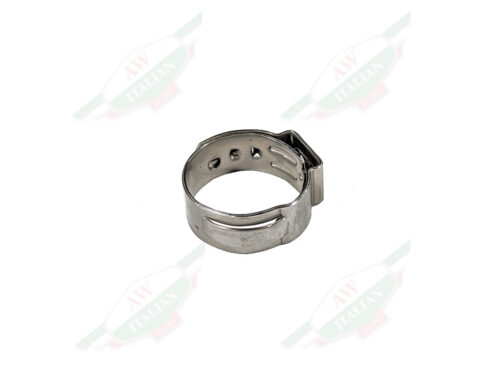 silver metal ring hose clamp