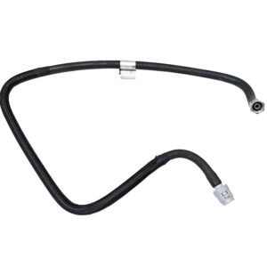 black hose on white background