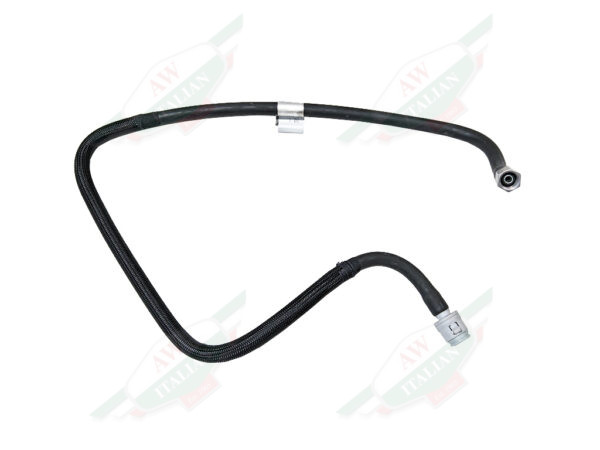 black hose on white background