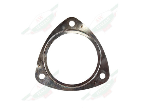 triangular metal gasket with hole in center