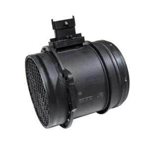 black plastic cylinder with plug on side