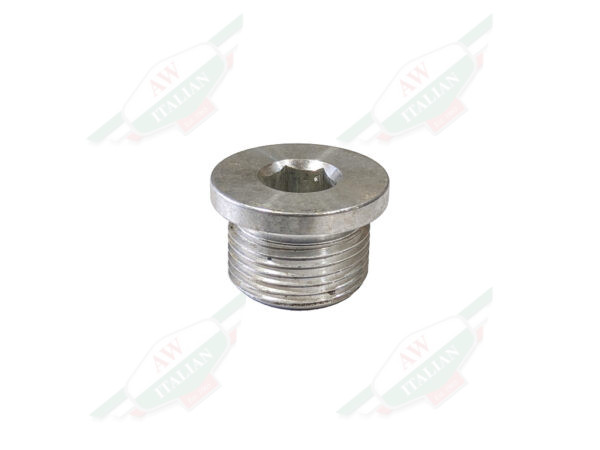 silver threaded plug