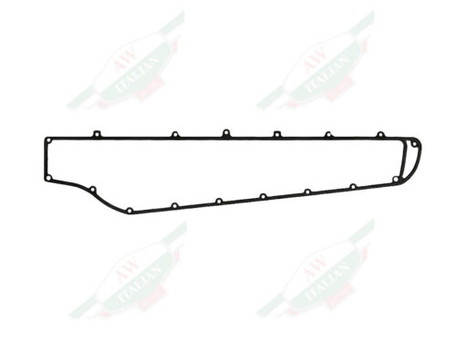 black recgangular gasket with holes