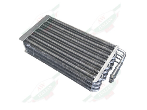 silver metal rectangle with tubes and fins