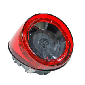 red and grey plastic tail lamp