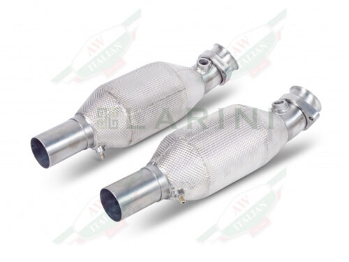 silver shiny exhaust pipes