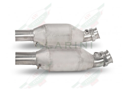 silver shiny exhaust pipes