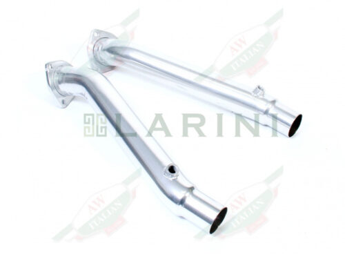 silver shiny exhaust pipes