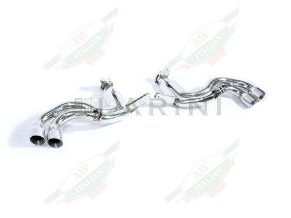 silver chrome exhaust pipes