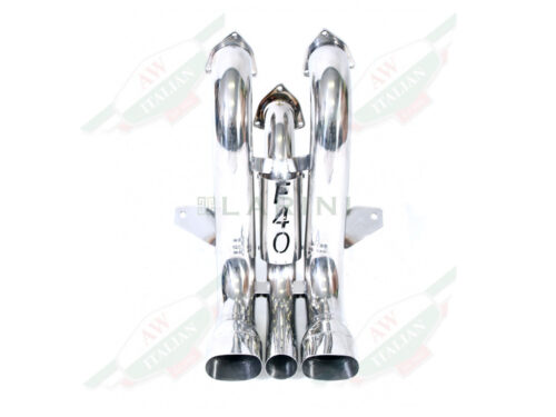 silver shiny exhaust pipes