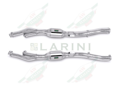 silver shiny exhaust pipes