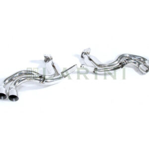 silver chrome exhaust pipes