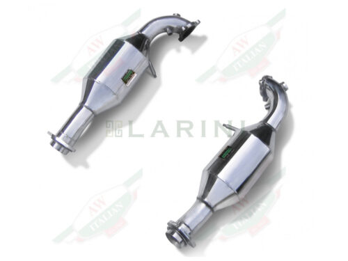 silver shiny exhaust pipes