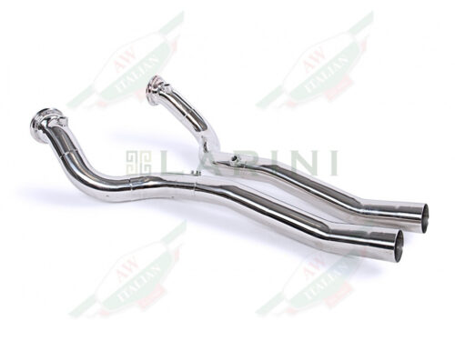 silver shiny exhaust pipes