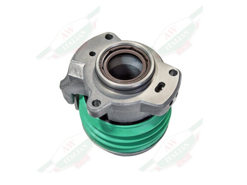 metal and rubber bearing with green accordion boot