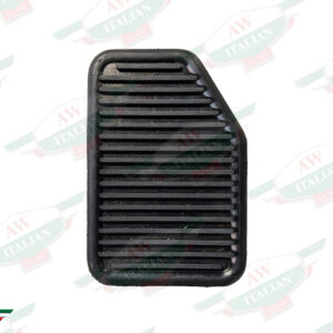 ridged black rubber rectangular pad with corner cut