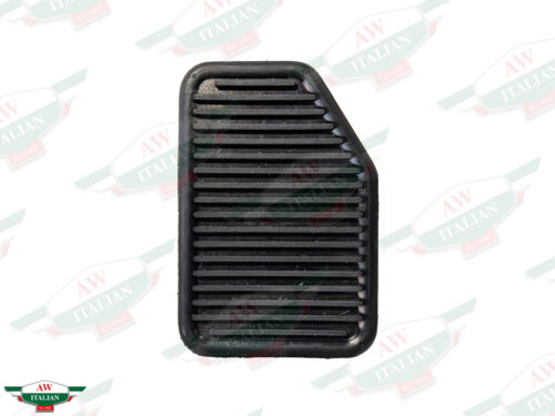 ridged black rubber rectangular pad with corner cut